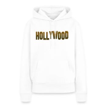 Beau cadeau de chemise hollywoodienne - Sweat à capuche Premium bio Femme - blanc - Devant - Julia (174cm)
