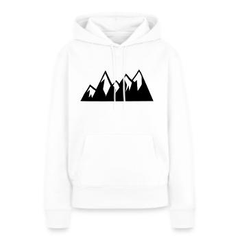 Berge Berg Gebirge Mountain 09 Zeichenfläche 10 - Frauen Premium Bio Hoodie - Weiß - Vorne - Julia (174cm)