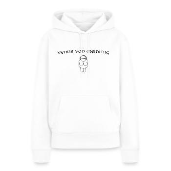 Venus von Meidling - Frauen Premium Bio Hoodie - Weiß - Vorne - Julia (174cm)