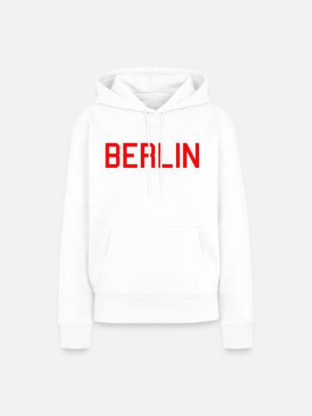 BERLIN - Frauen Premium Bio Hoodie - Weiß