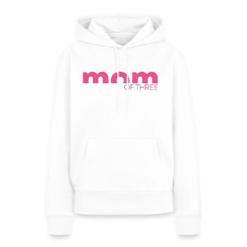 Mama von Drei Dreifache Mutter Muttertag Geschenk - Frauen Premium Bio Hoodie - Weiß - Vorne - Julia (174cm)