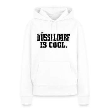 Dusseldorf - Sweat à capuche Premium bio Femme - blanc - Devant - Julia (174cm)