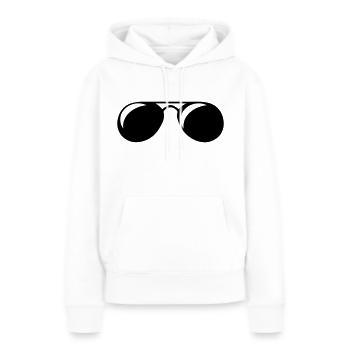 sonnenbrille - Frauen Premium Bio Hoodie - Weiß - Vorne - Julia (174cm)