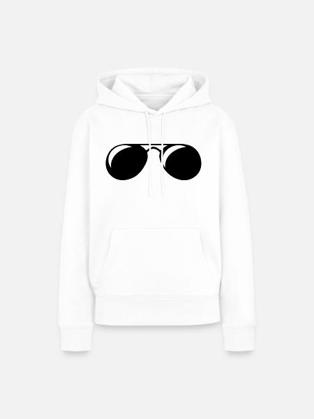 sonnenbrille - Frauen Premium Bio Hoodie - Weiß