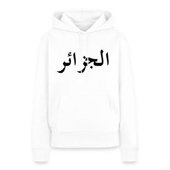 Algerien - Frauen Premium Bio Hoodie - Weiß - Vorne - Julia (174cm)