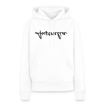 Australia upside down - Frauen Premium Bio Hoodie - Weiß - Vorne - Julia (174cm)