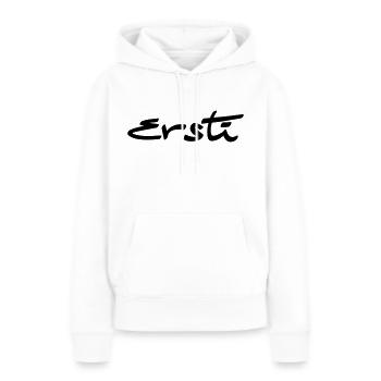 ersti - ob Semensterneulinge oder Erstklässler - Frauen Premium Bio Hoodie - Weiß - Vorne - Julia (174cm)
