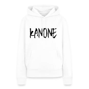Kanone - Frauen Premium Bio Hoodie - Weiß - Vorne - Julia (174cm)