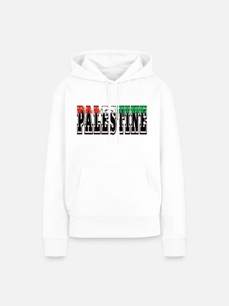 Palestine - Frauen Premium Bio Hoodie - Weiß