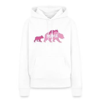 Mama Bear high 2 cubs - Women’s Premium Organic Hoodie - white - Front - Julia (174cm)