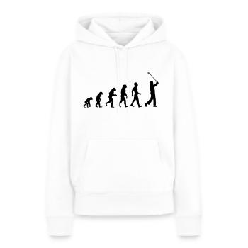 Evolution Golf Knock Off - Sweat à capuche Premium bio Femme - blanc - Devant - Julia (174cm)