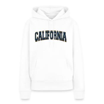 Kalifornien - Frauen Premium Bio Hoodie - Weiß - Vorne - Julia (174cm)