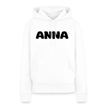 Name - Anna - Women’s Premium Organic Hoodie - white - Front - Julia (174cm)