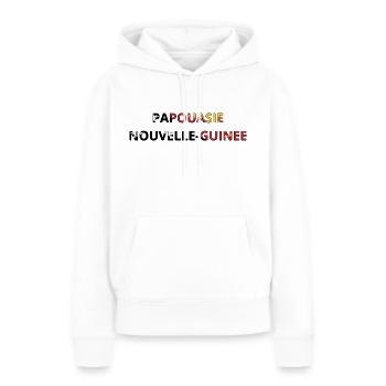 Flag of Papua New Guinea - Women’s Premium Organic Hoodie - white - Front - Julia (174cm)