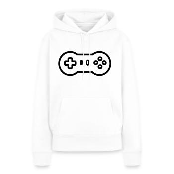 Videospiel-Controller - Frauen Premium Bio Hoodie - Weiß - Vorne - Julia (174cm)