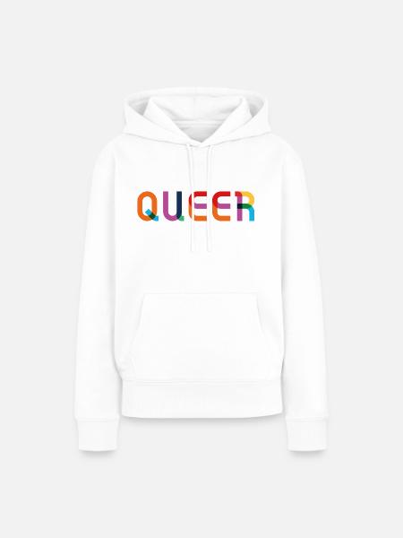 queer - Women’s Premium Organic Hoodie - white
