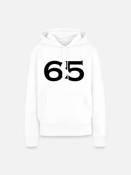 65 - Frauen Premium Bio Hoodie - Weiß