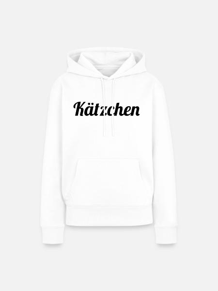 Kätzchen - Frauen Premium Bio Hoodie - Weiß