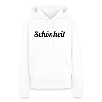 Schönheit - Frauen Premium Bio Hoodie - Weiß - Vorne - Julia (174cm)