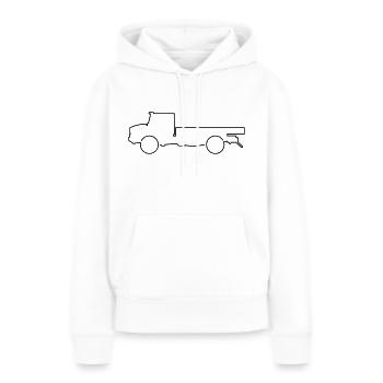 Truck Zetros Off-Road Outdoor Transport - Women’s Premium Organic Hoodie - white - Front - Julia (174cm)