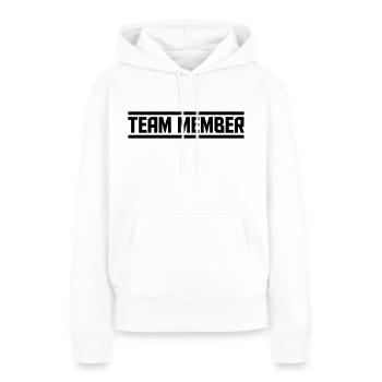 Team Member 1 - Women’s Premium Organic Hoodie - white - Front - Julia (174cm)