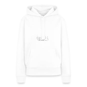 Pieds, pieds, femmes et hommes - Sweat à capuche Premium bio Femme - blanc - Devant - Julia (174cm)