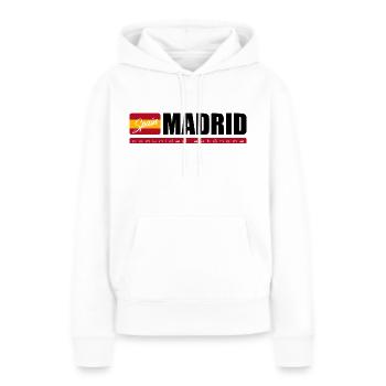 Communauté autonome de Madrid - Sweat à capuche Premium bio Femme - blanc - Devant - Julia (174cm)