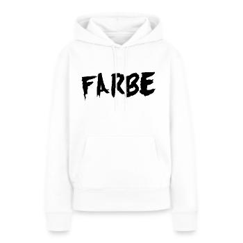Farbe - Frauen Premium Bio Hoodie - Weiß - Vorne - Julia (174cm)