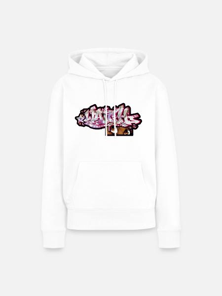Graffiti WATCH - Frauen Premium Bio Hoodie - Weiß