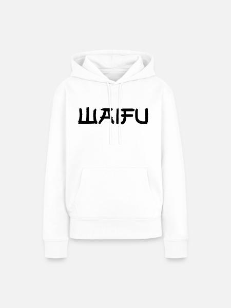 Waifu - Frauen Premium Bio Hoodie - Weiß