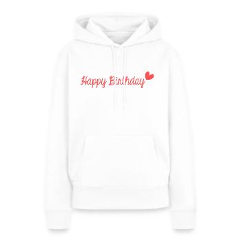 JAHRESTAG. ALLES GUTE ZUM GEBURTSTAG!. ALLES GUTE ZUM GEBURTSTAG!. - Frauen Premium Bio Hoodie - Weiß - Vorne - Julia (174cm)