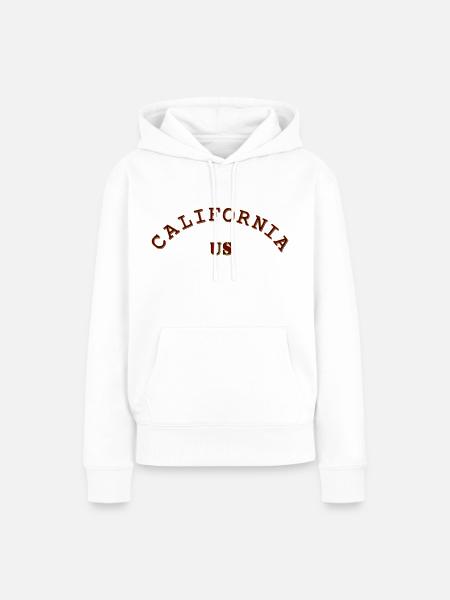 Kalifornien - Frauen Premium Bio Hoodie - Weiß