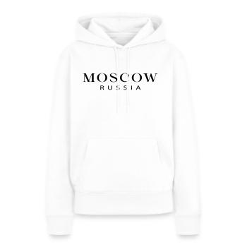 Moscow - Russia - Women’s Premium Organic Hoodie - white - Front - Julia (174cm)