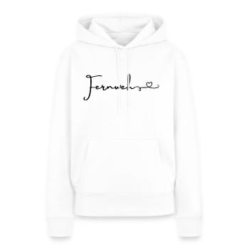 Fernweh... - Frauen Premium Bio Hoodie - Weiß - Vorne - Julia (174cm)