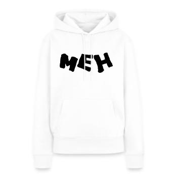meh - Women’s Premium Organic Hoodie - white - Front - Julia (174cm)