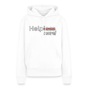 Helpless - Frauen Premium Bio Hoodie - Weiß - Vorne - Julia (174cm)