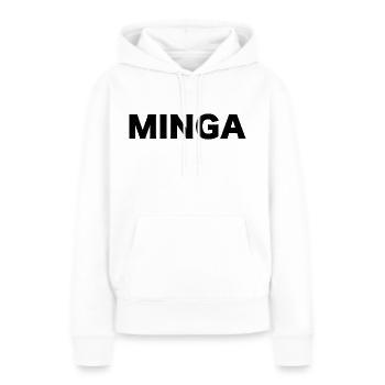 MINGA - Frauen Premium Bio Hoodie - Weiß - Vorne - Julia (174cm)