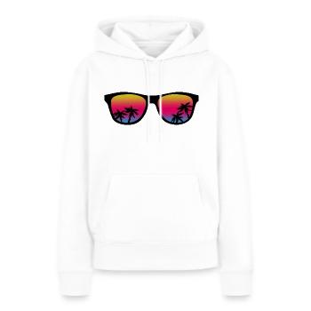 Sonnenbrille Poolboy Schwimmen - Frauen Premium Bio Hoodie - Weiß - Vorne - Julia (174cm)