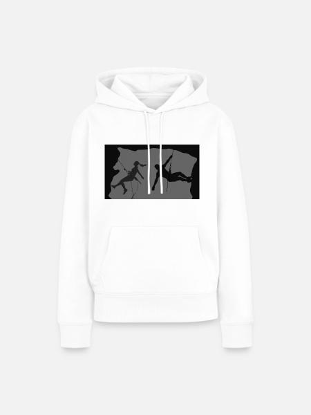 Rock Climbing - Frauen Premium Bio Hoodie - Weiß