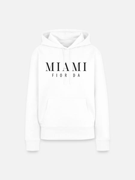 Miami - Florida - Frauen Premium Bio Hoodie - Weiß