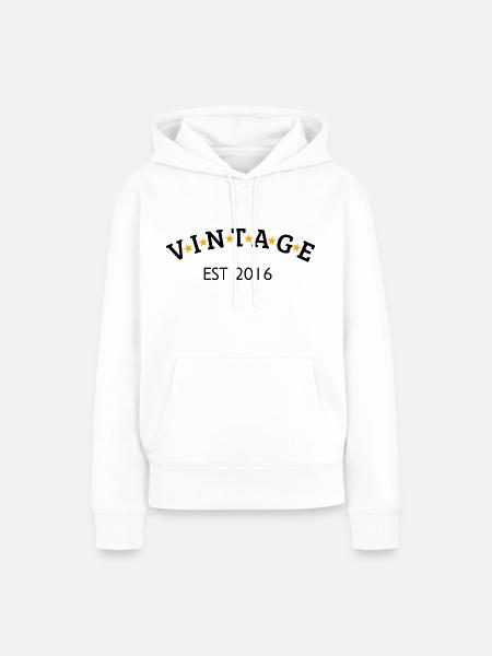 Jahrgang ist 2016 - Frauen Premium Bio Hoodie - Weiß