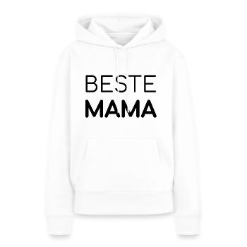Beste Mama - Frauen Premium Bio Hoodie - Weiß - Vorne - Julia (174cm)