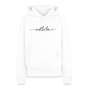 Wilhelm Name Kalligrafie Schrift - Frauen Premium Bio Hoodie - Weiß - Vorne - Julia (174cm)