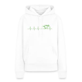 Heartbeat Wheelbarrow Garden Gardening Gardener - Women’s Premium Organic Hoodie - white - Front - Julia (174cm)