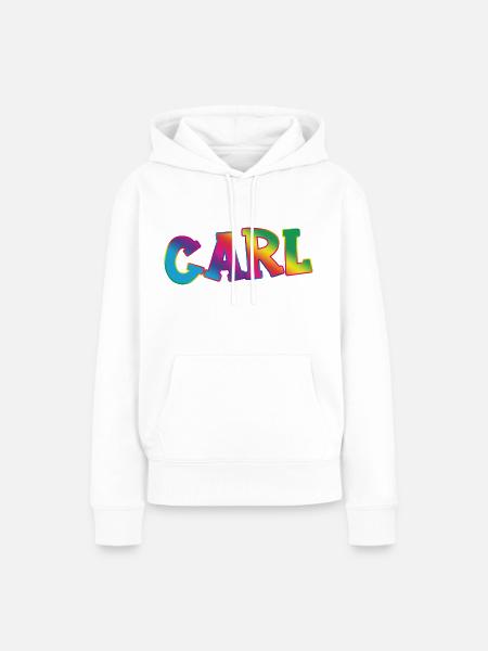 Carl - Frauen Premium Bio Hoodie - Weiß