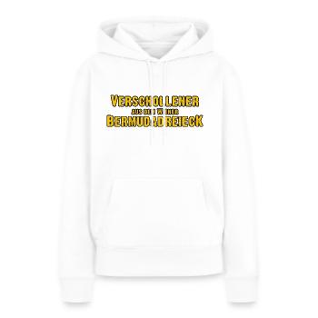 Verschollener aus dem Wiener Bermudadreieck - Frauen Premium Bio Hoodie - Weiß - Vorne - Julia (174cm)