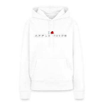 Ich hasse Appel Juice - Frauen Premium Bio Hoodie - Weiß - Vorne - Julia (174cm)