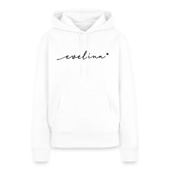 Ewelina Schreibschrift Name - Frauen Premium Bio Hoodie - Weiß - Vorne - Julia (174cm)