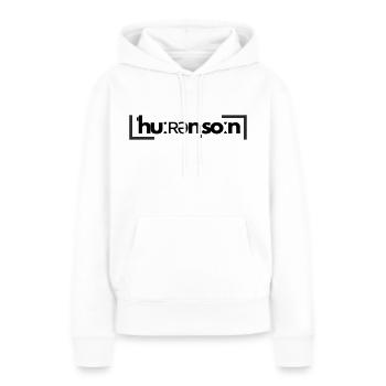 ˈhuːʀənˌsoːn - Frauen Premium Bio Hoodie - Weiß - Vorne - Julia (174cm)