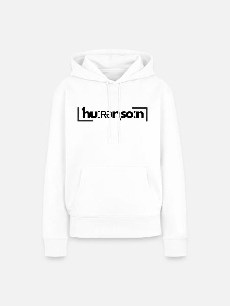 ˈhuːʀənˌsoːn - Frauen Premium Bio Hoodie - Weiß